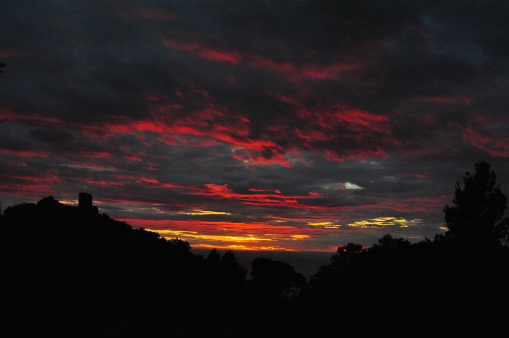 nubes de colores